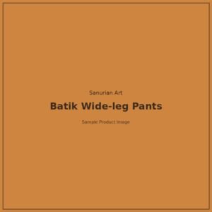 Balinese Batik Wide-leg Pants