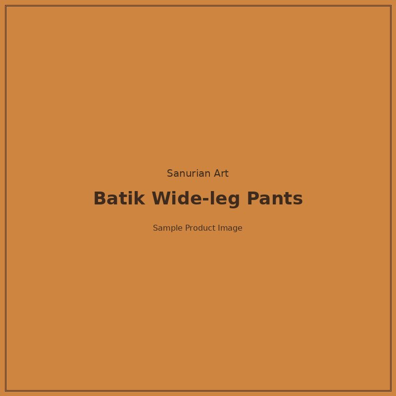 Balinese Batik Wide-leg Pants