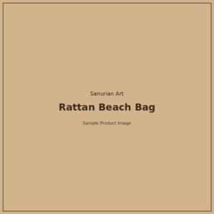 Woven Rattan Beach Bag