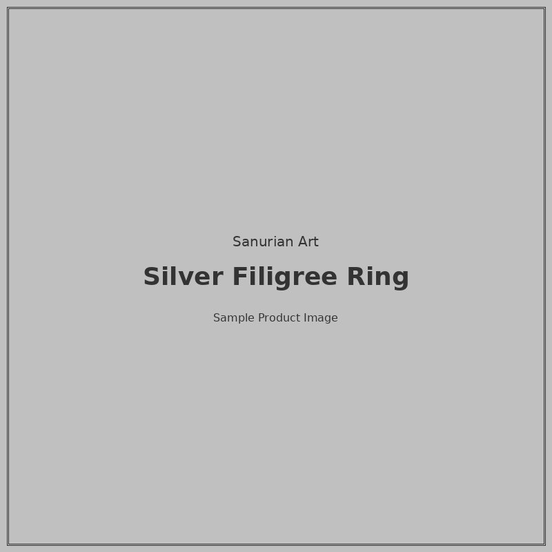 Balinese Silver Filigree Ring