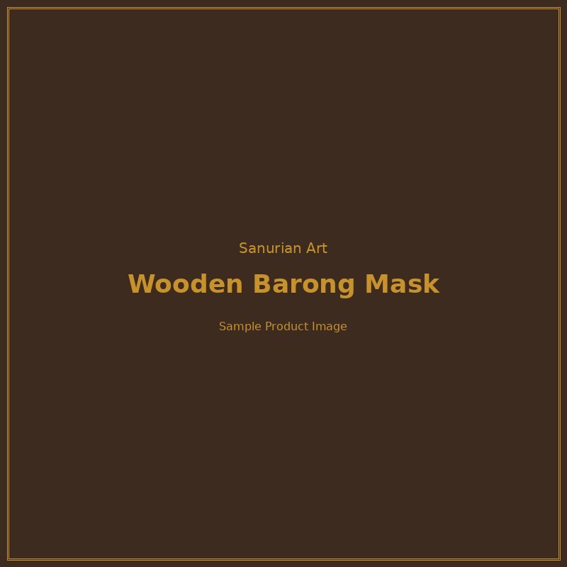 Hand-carved Wooden Mask (Barong)